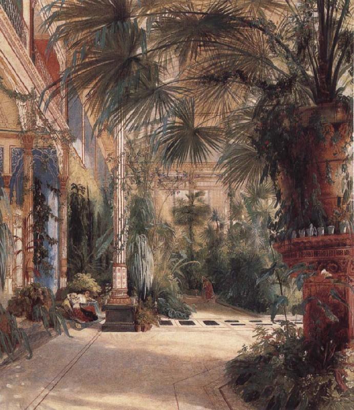 Carl Blechen The Palm House on the Pfaueninel France oil painting art